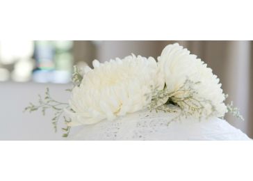 Свадебный букет из хризантем