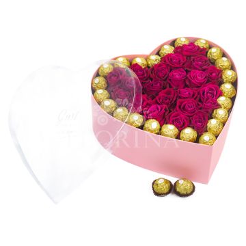 Коробка цветов "Be mine" Коробка цветов "Be mine"