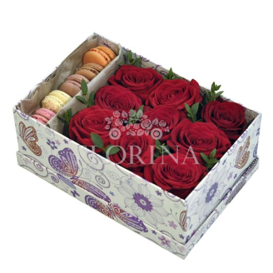 Коробка цветов "Ваниль"