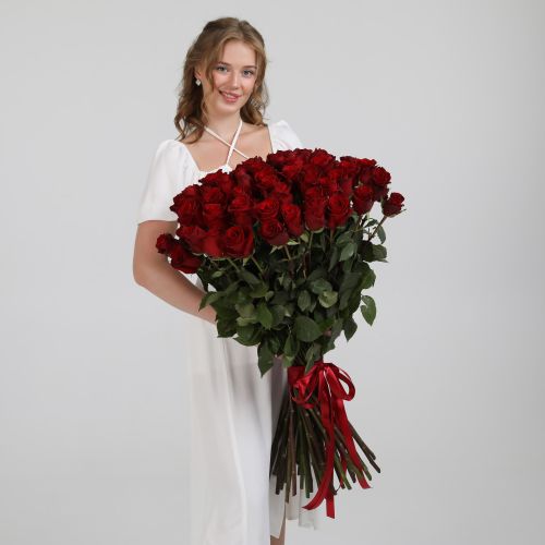 51 троянда "Експлорер" 80 см.