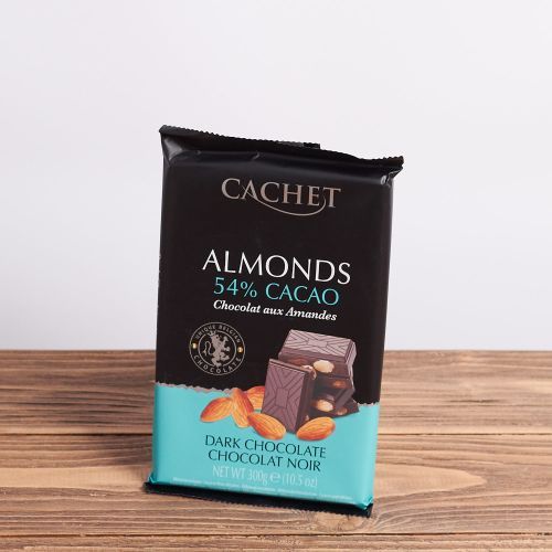 Шоколад "Cachet almonds dark" 300г.
