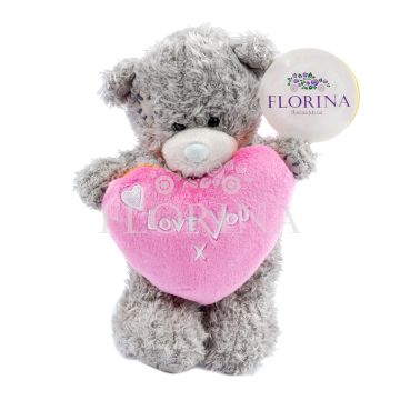 Мишка с сердцем "I Love U" 20см. Мишка с сердцем "I Love U" 20см.